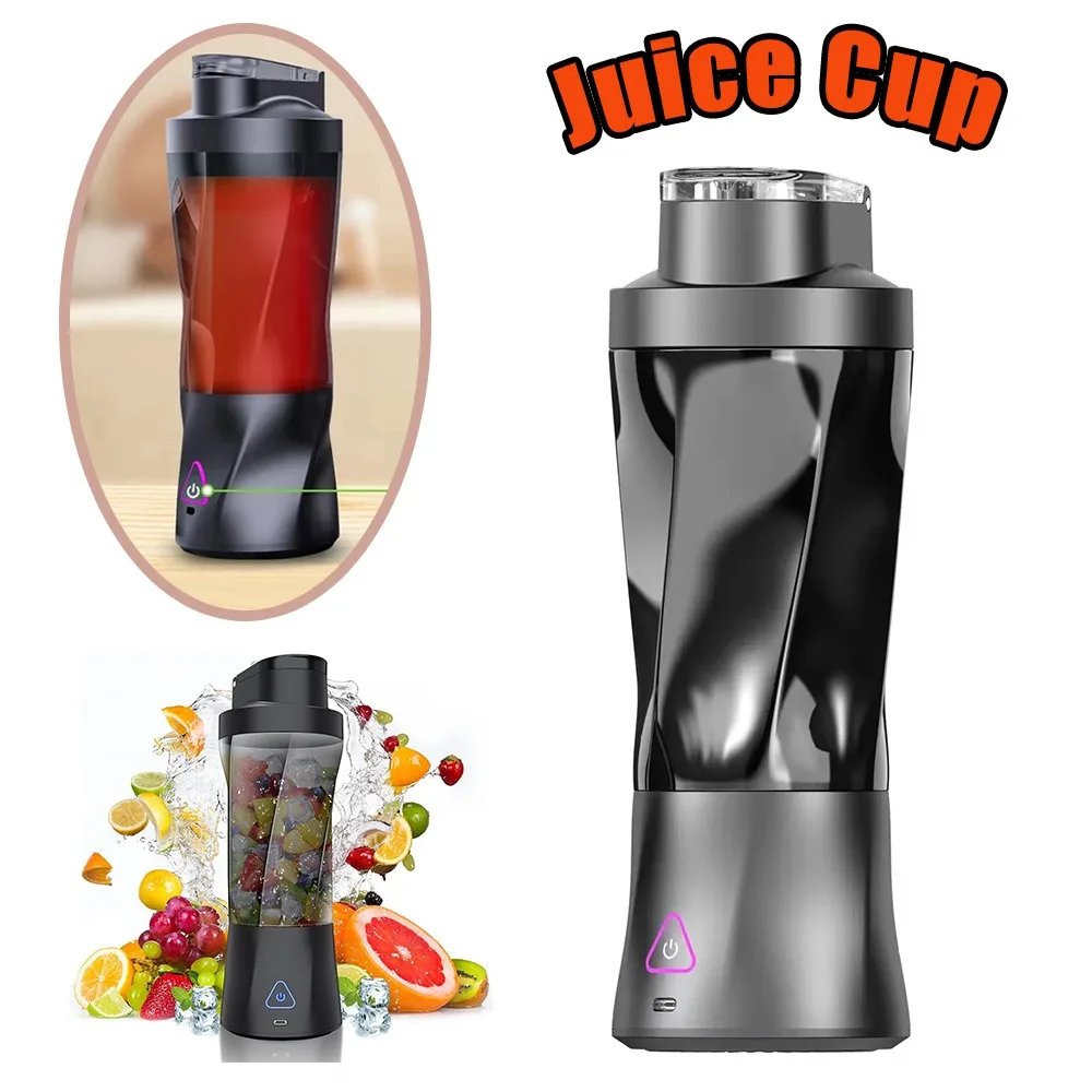 

Блендер, высокоскоростной портативный блендер для сока большой емкости, дробилка льда, сильный мотор, смузи, соковыжималка с питанием от USB, удобный для дома