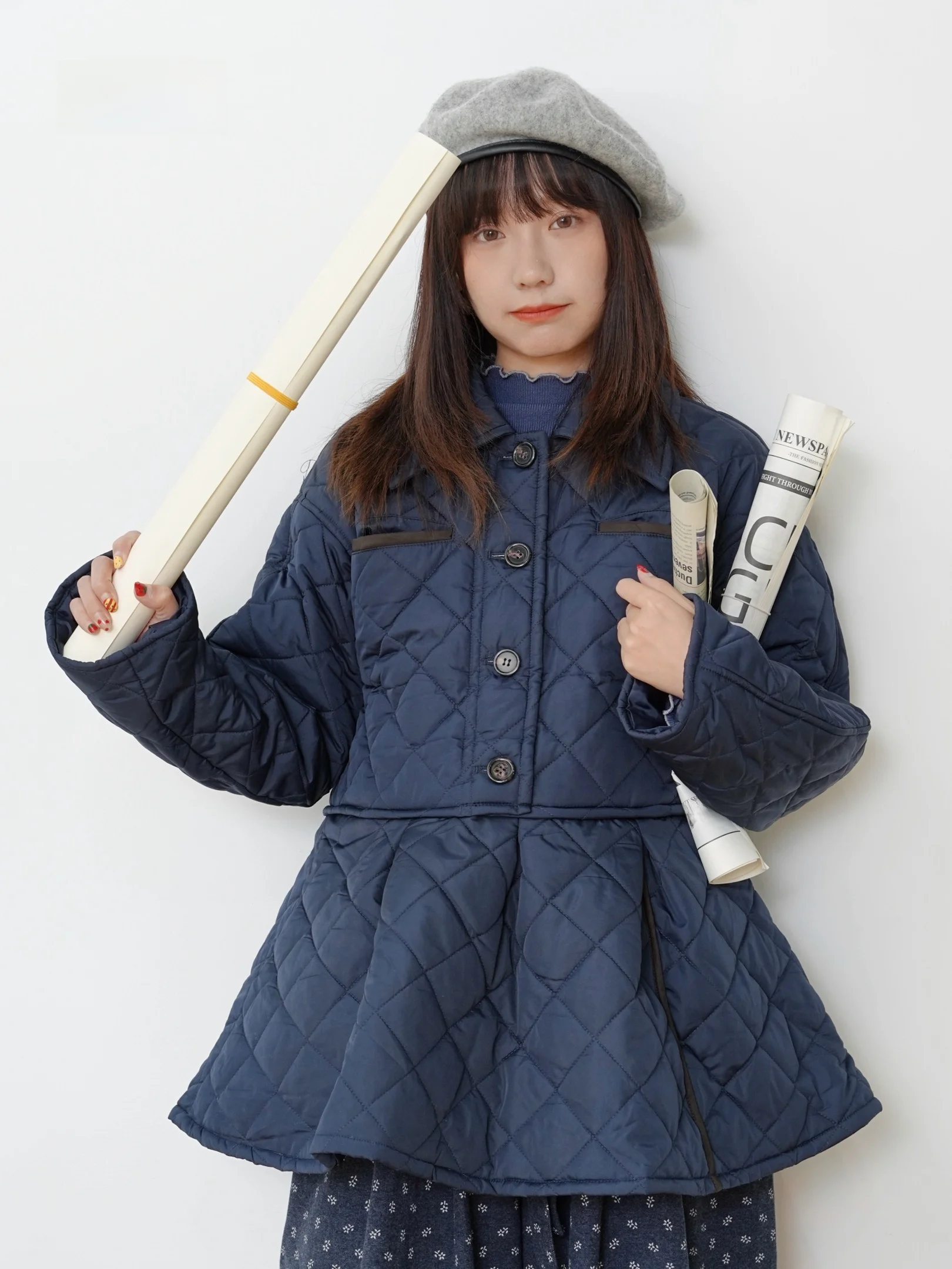 

Лимитированная серия: Зимняя стеганая хлопковая куртка с дизайном «Сердечки», размер Cact, с красивой отстрочкой, воротник, одинарная застежка.