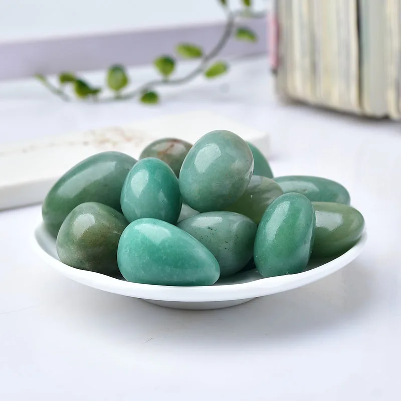 Natural Round Green Aventurine Bulk Tumbled Mineral Energy Healing Crystals Lucky Stones Collection Home Decoration Gift