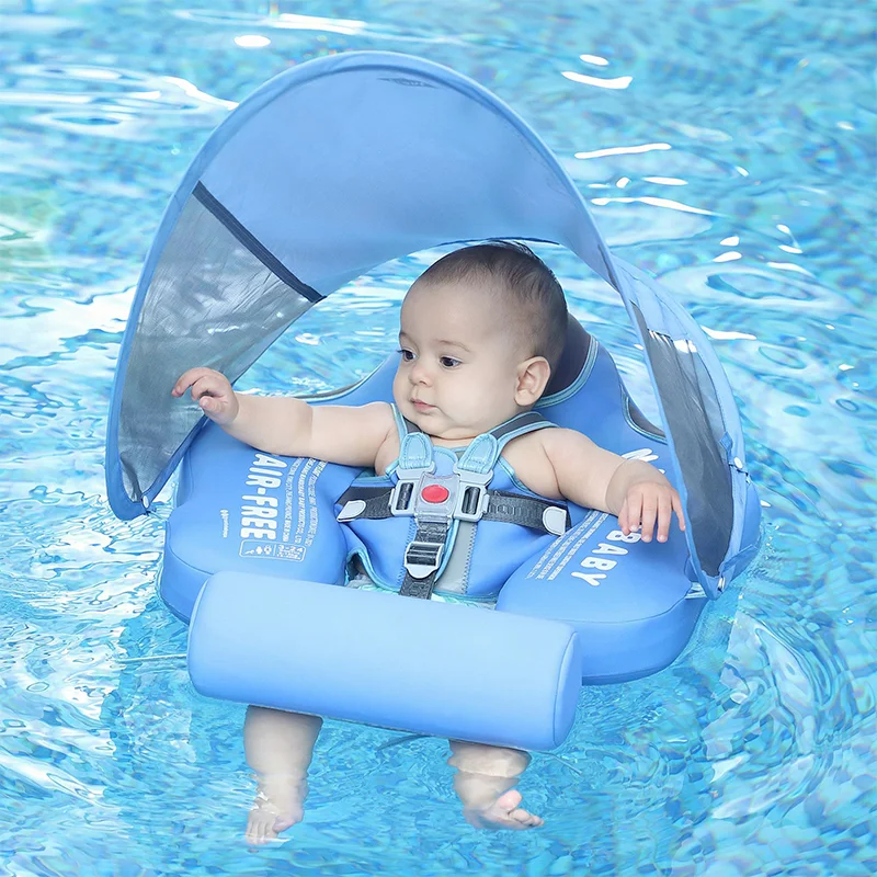 Baby Waist Floating Lying Swimming Ring Pool Toy Swimming Trainer Solid Non-Inflatable Newborn Baby Swim