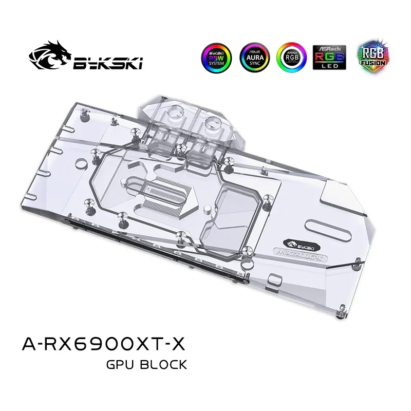 Imagem -03 - Bykski Vga Bloco de Água para Amd Fundador Edição Radeon Rx6900xt Rx6800xt 6800xt Yeston Rx6800xt Placa de Vídeo A-rx6900xt-x