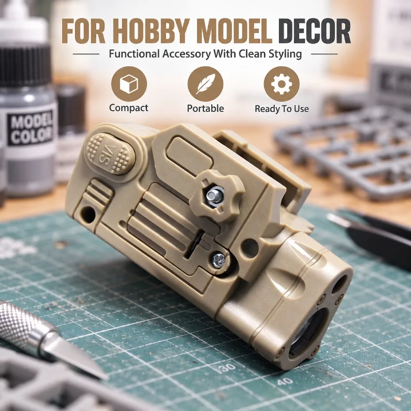 2‑in‑1 Decorative Lighting Fitting, Under‑mount Sand‑hued Torch Integrating Light Source & Beam Indicator