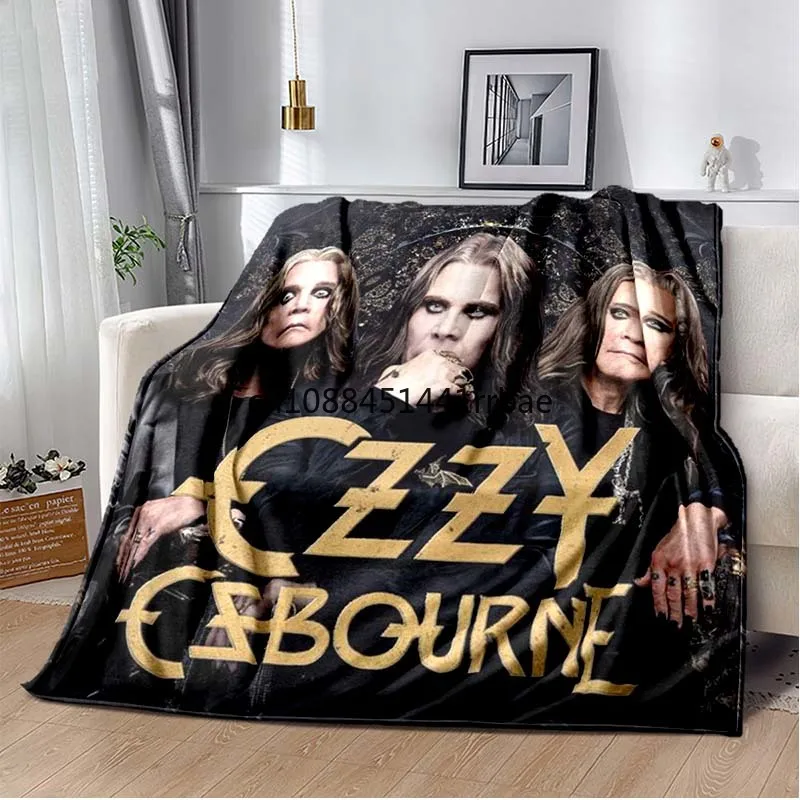 

O-Ozzy Osbourne Singer Music Blanket Children's Warmblankets Flannel Soft and Comfortable Home TravelBlanket Birthday Gift