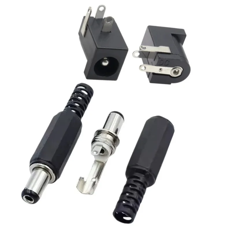 10 Paar 5 x 2,1 mm DC-Strom-Buchse + Stecker-Klinkenbuchsen-Adapter