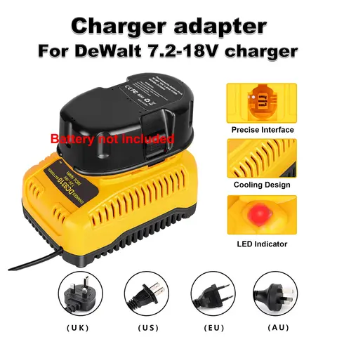 New DC9310 Battery Charger for DEWALT 7.2V-18V NiCad & NiMh Battery DW9057 DC9071 DC9091 DC9096 and More