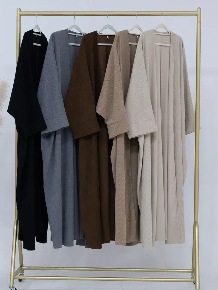 الخريف مسلم عباية المرأة عيد سميكة سروال قصير فستان كاديجان رداء طويل فساتين الحفلات دبي عبايات قفطان فيستدوس المغرب قفطان #6