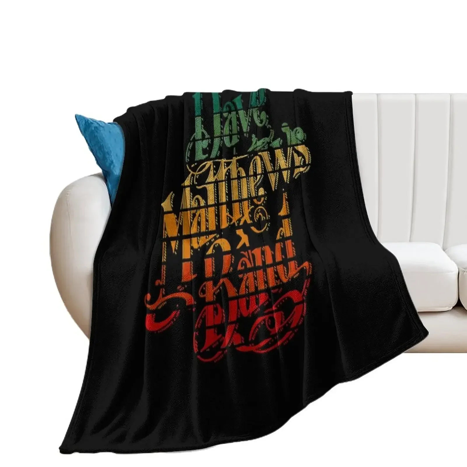 

Dave Matthews Band T-ShirtDMB LOGO RETRO Throw Blanket Bed Fashionable Beautifuls Blankets