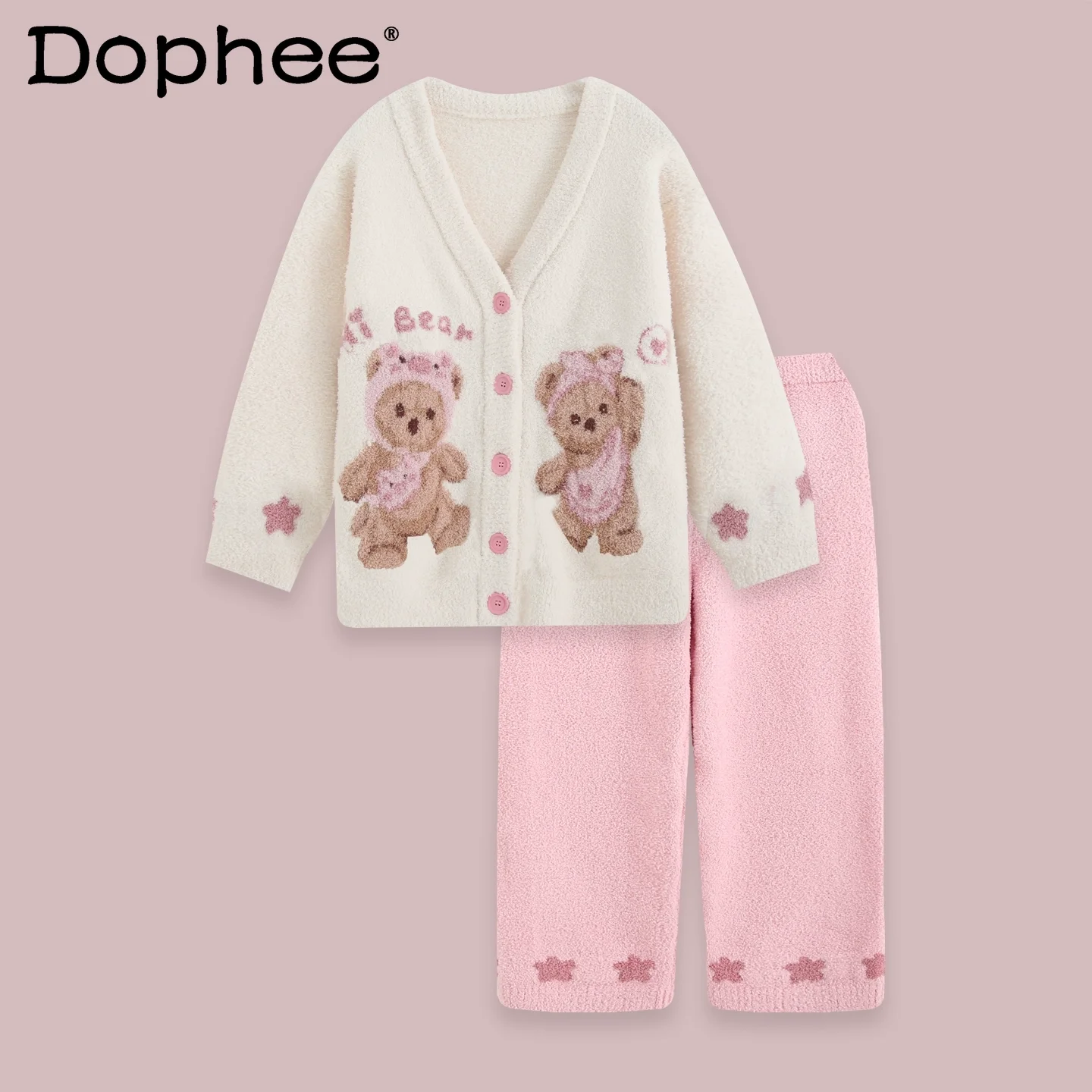 

Осень-зима 2022, новый японский стиль, тонкий флисовый кардиган, пижамы для женщин, утепленная носимая домашняя одежда из кораллового флиса