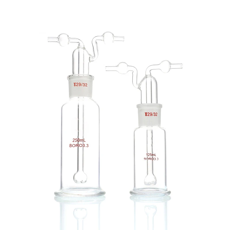 Porous gas washing bottle High borosilicate Monteggia washing bottle 60/125/250/500/1000ml absorption bottle