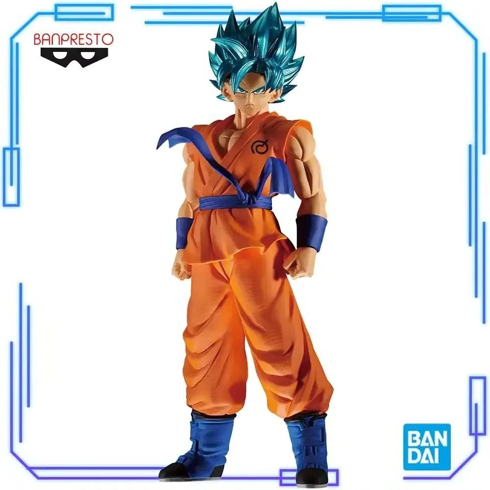 

В наличии Bandai Original Genuine Banpresto Dragon Ball Super Blood of Saiyans Super Saiya Blue Son Gokuu 18 см Модель игрушечных фигурок