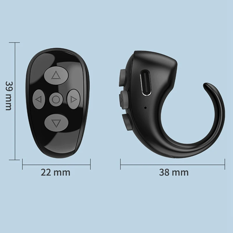 Ring Controller E-Book Page Turner Remote Control Ring Music Video Controller For Tiktok IOS Android Laptopm13k