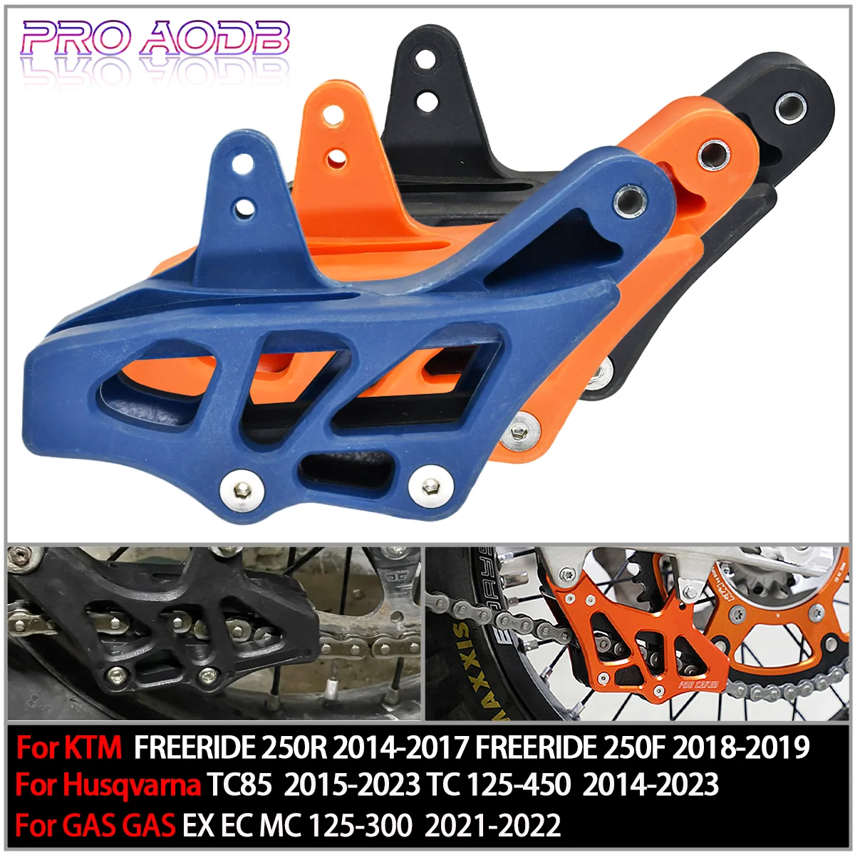 

Motorcycle Sprocket Chain Guide Guard For For KTM EXC EXCF SXF XCF XCFW Husqvarna TC TE FE 125-501 FREERIDE 250R 350 SMC R ABS