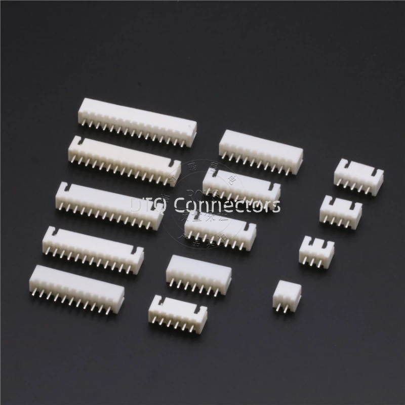 50pcs XH2.54mm 2/3/4/5/6/7/8/9/10/11/12/13/14/15/16pin JST Connector plug Male, Female, Crimps