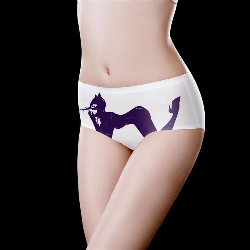 Luxury Designer Print Women Panties Sexy Underwear Sports Breathable Intimate Briefs Girl Mid Waist Underpants Ice Silk Lingerie