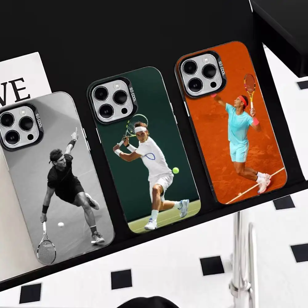 

R-Rafael Nadal-Tennis Phone Case For iPhone 17,16,15,14,13,12,11 Plus,Pro Max,XS,Colorful Silver Phone case Funda Cover