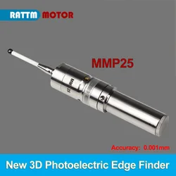 3D Photoelectric Edge Finder MMP25 CNC Machining LED Sound Optical Edge Finder Touch Probe High Precision 0.001 for CNC Machine