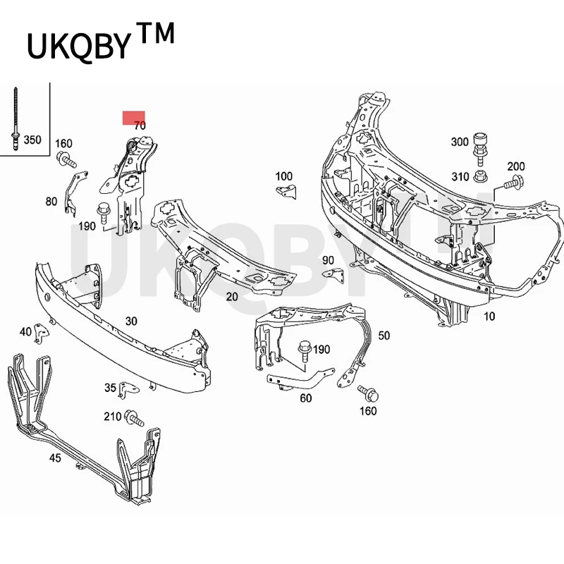 Car Headlight bracket 2004-mer ced esb enzS320 S350 S420 S280 S300 S450 S500 W221 Headlight frame Headlight base A2216200291