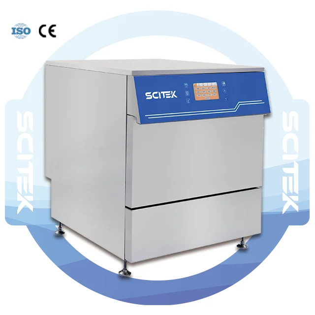 Laboratory Automatic Glassware Washer 90L 4.3-inch Color LCD Touchscreen 304/316 Stainless Steel Dual Peristaltic OEM