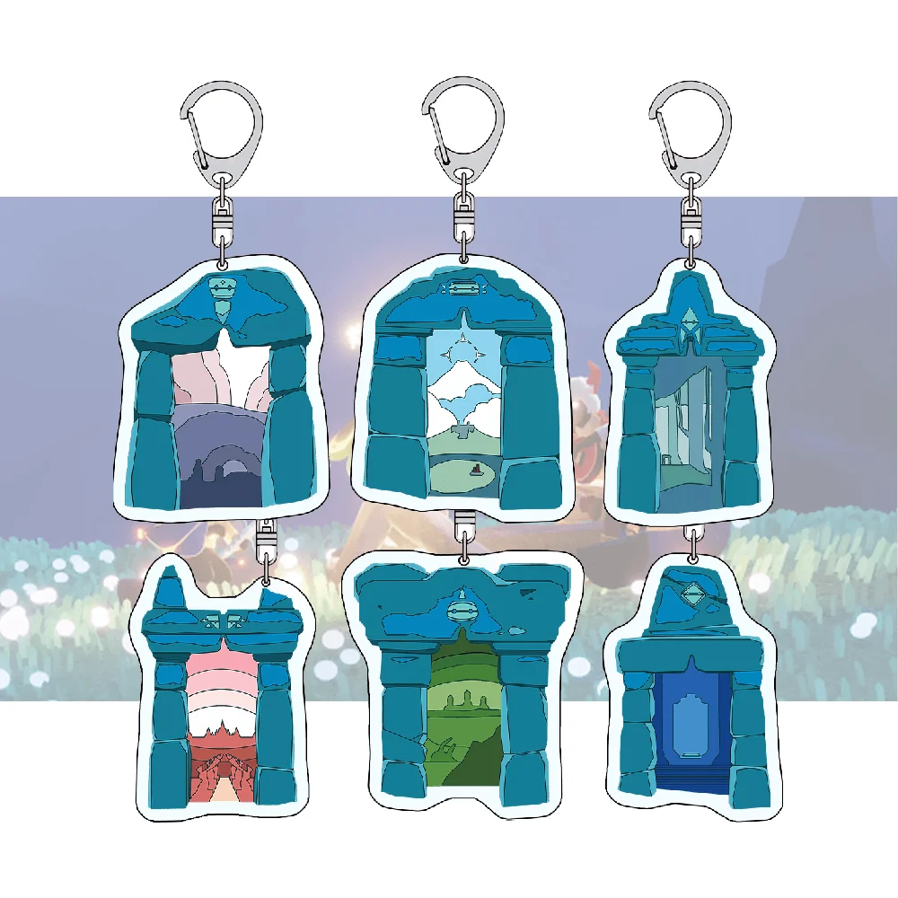 Sky Children of the Light Game Character 6cm Acrylic Stand Keychain Cute Cartoon Bag Pendant Collectible Decor Gift