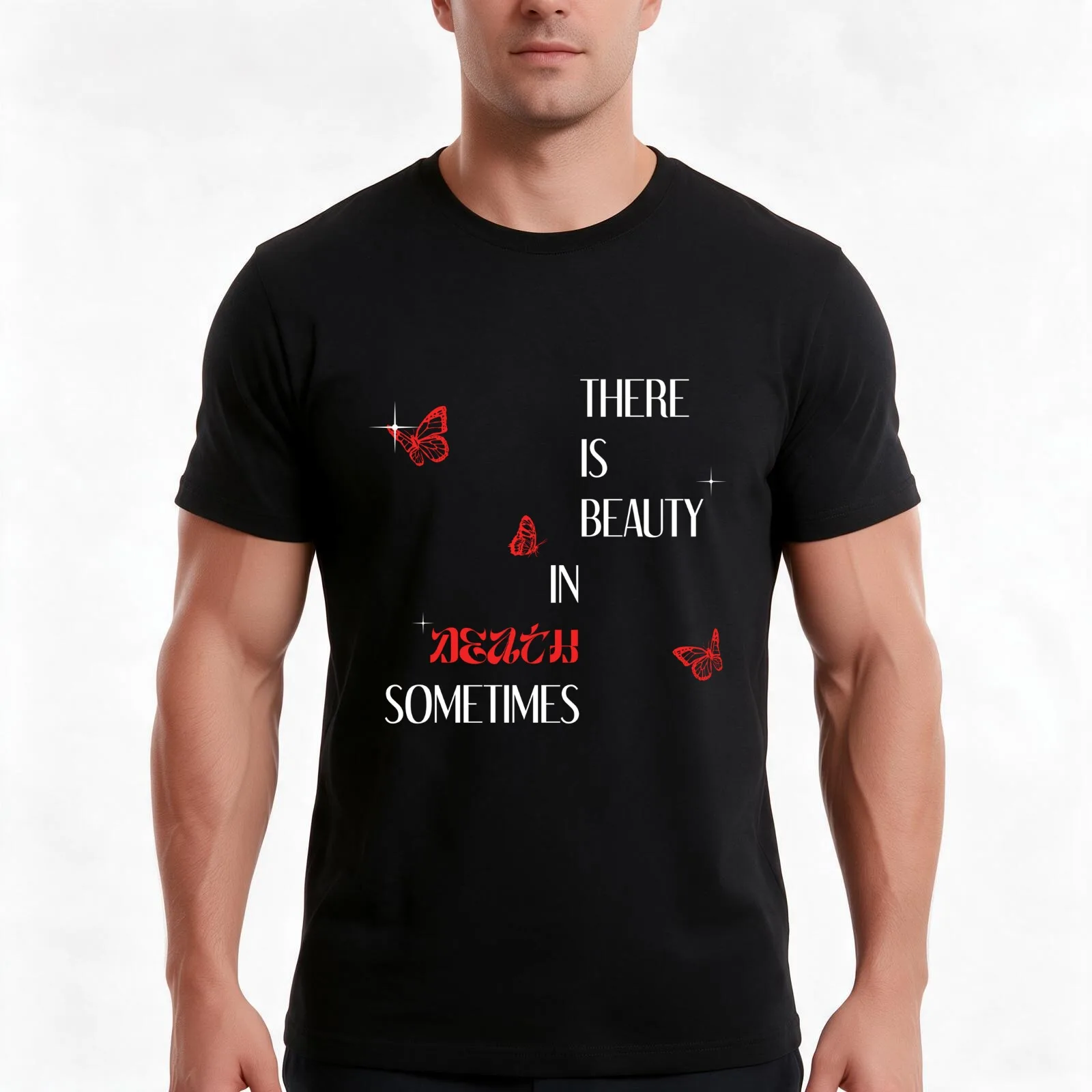 Chase Atlantic BEAUTY IN DEATH Lyrics T-Shirt, Summer Casual Cotton Tee, Oversized Streetwear Tops, Vintage Graphic Print
