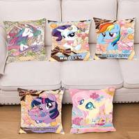 Anime My Little Pony   Pillow Case Square Pillow Bedroom Sofa Leisure Comfort Cushion Car Living Room Home Decoration