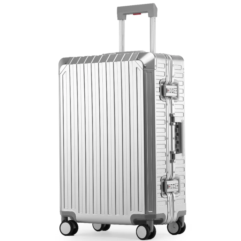 2023 New Style All Aluminum Magnesium Alloy Luggage Large Capacity Aluminum Frame Suitcase