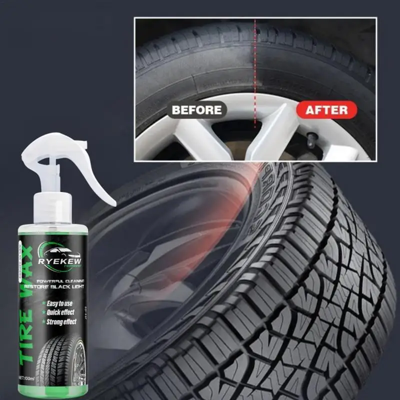 

Wheel And Tire Cleaner Effective 100ml Wheel Cleaner Tire Shine Cleaner Travel-Friendly Wheel Cleaner Spray Tire Cleaner For