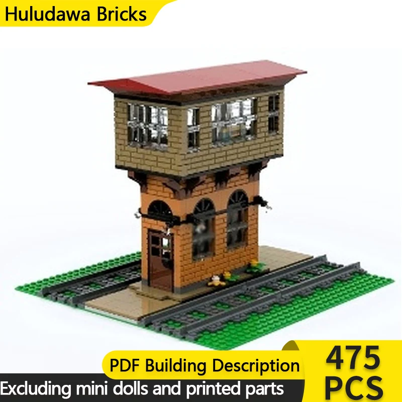 

Модель City Street View MOC, строительные кирпичи, переключатель управления, здание, модульная технология, детские праздничные подарки, сборка игрушек, костюм