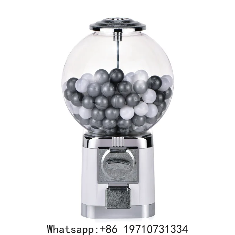 Round/square Candy Vending Machine Gumball Machine Toy Capsule/ Bouncing Ball Vending Machine Candy Dispenser with Coin Box