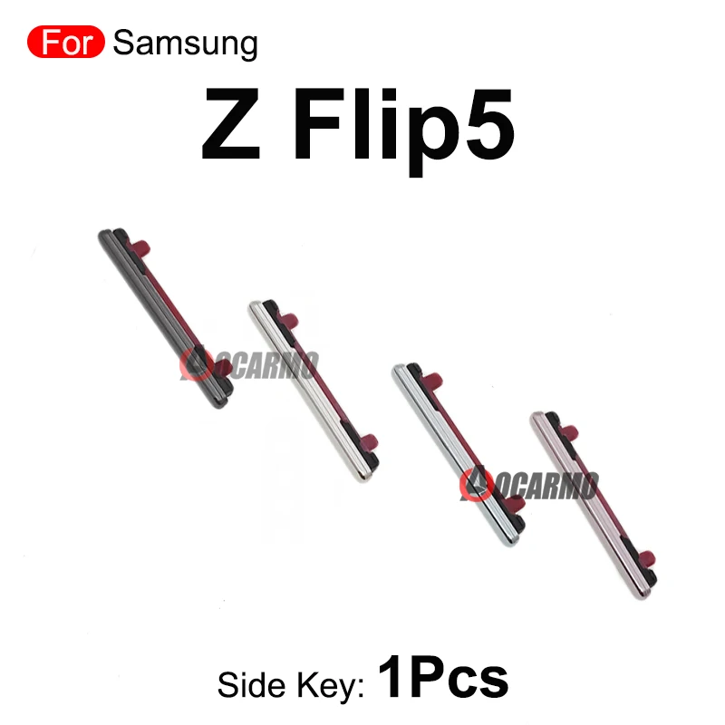 1Pcs Black/ White/ Green/ Purple Volume Side Key For Samsung Galaxy Z Flip5 F7310 Replacement Parts