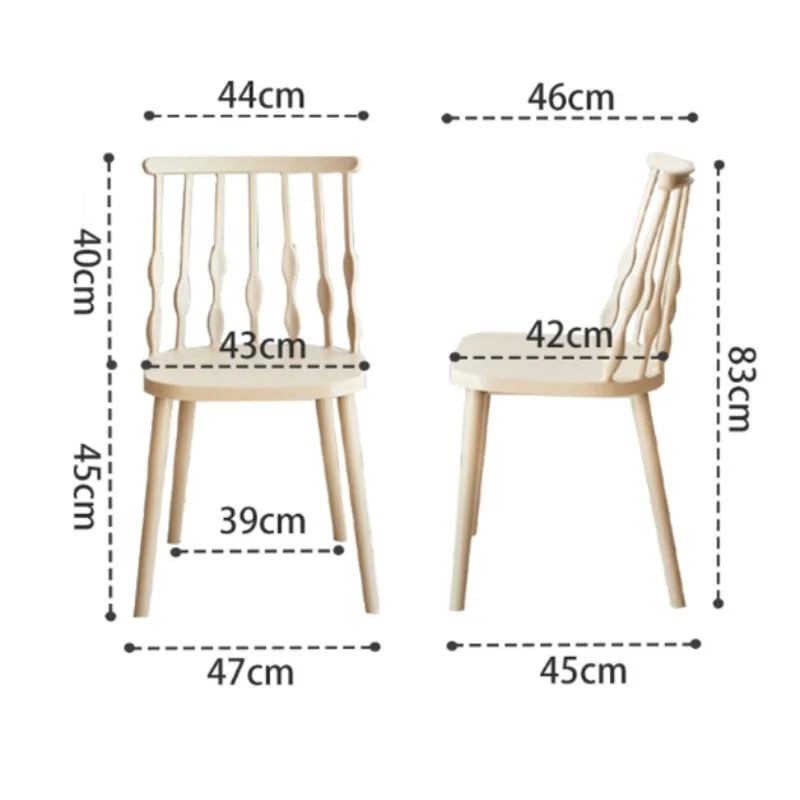 #k for Nordic Creative Dining Chair， Leisure Negotiation Windsor Chair Plastic Thickened Household Chair for Living Room Decor*