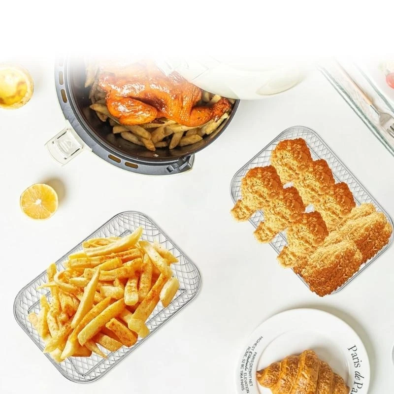 3 طبقات شواية تقف مقلي الهواء قابلة للتكدي