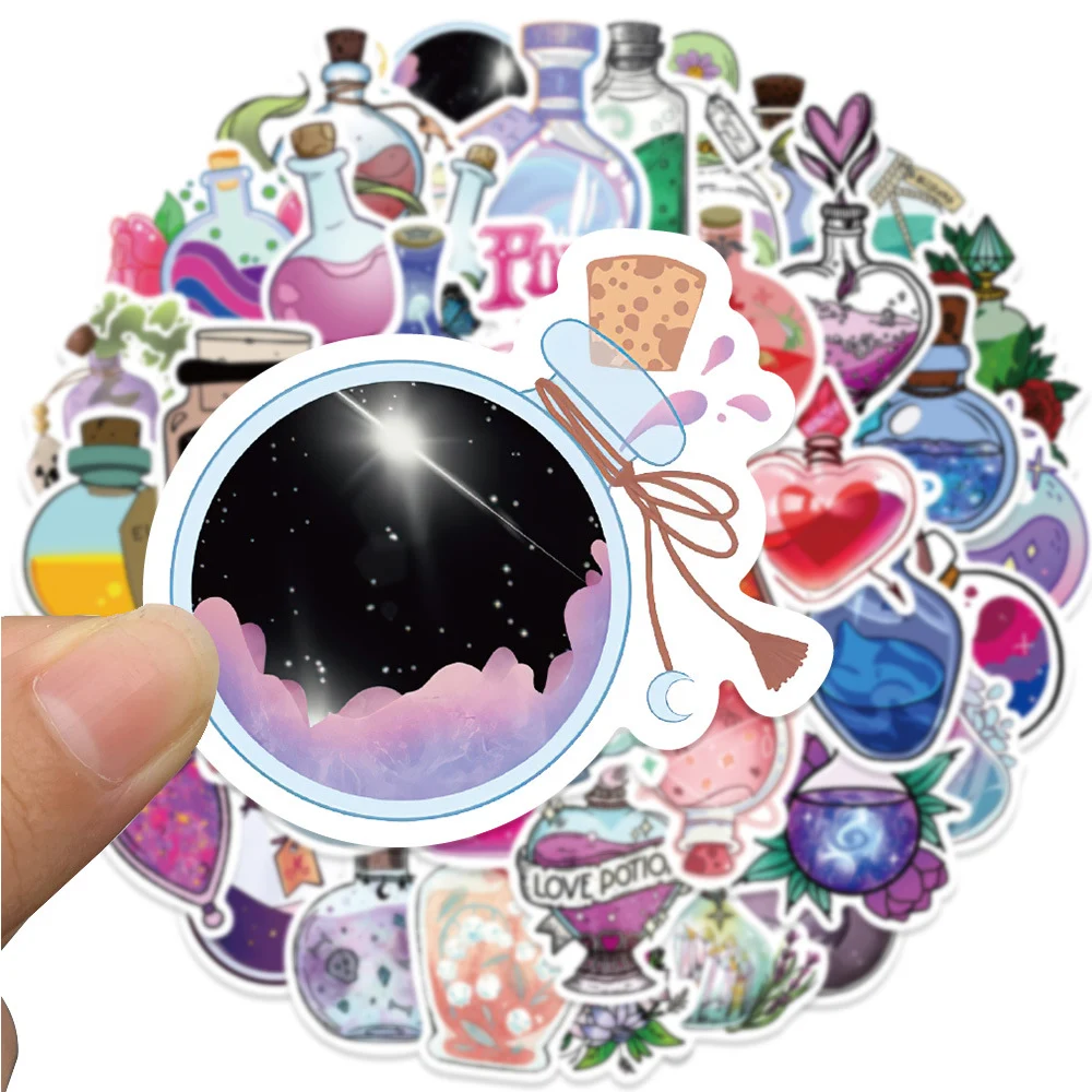 

10/30/50pcs Cute Magic Potion Apothecary Aesthetic Stickers Goth Decals DIY Motorcycle Notebook PhoneCartoon PVC Sticker Kid Toy
