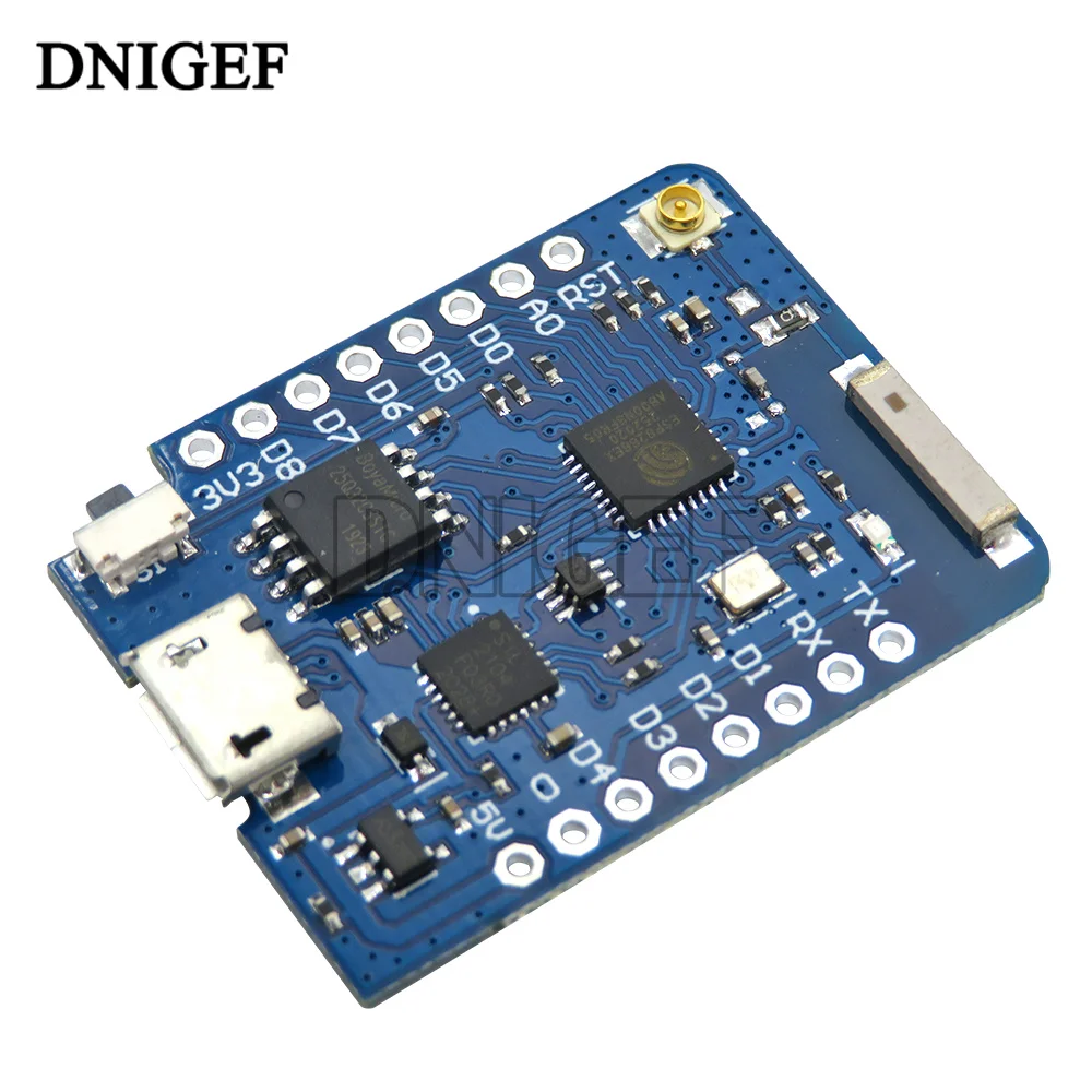 D1 Mini PRO 4M 16M Byte Konektor Node MCU Berbasis ESP8266 ESP-8266EX CP2104 WIFI Papan Pengembangan Mikro