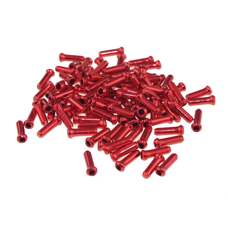 100 PCS 3mm Bike Cable End Cap For MTB Aluminium Alloy Bicycle Brake Wire Terminal Housing Ferrules Crimps Wire Tip Dust Cover