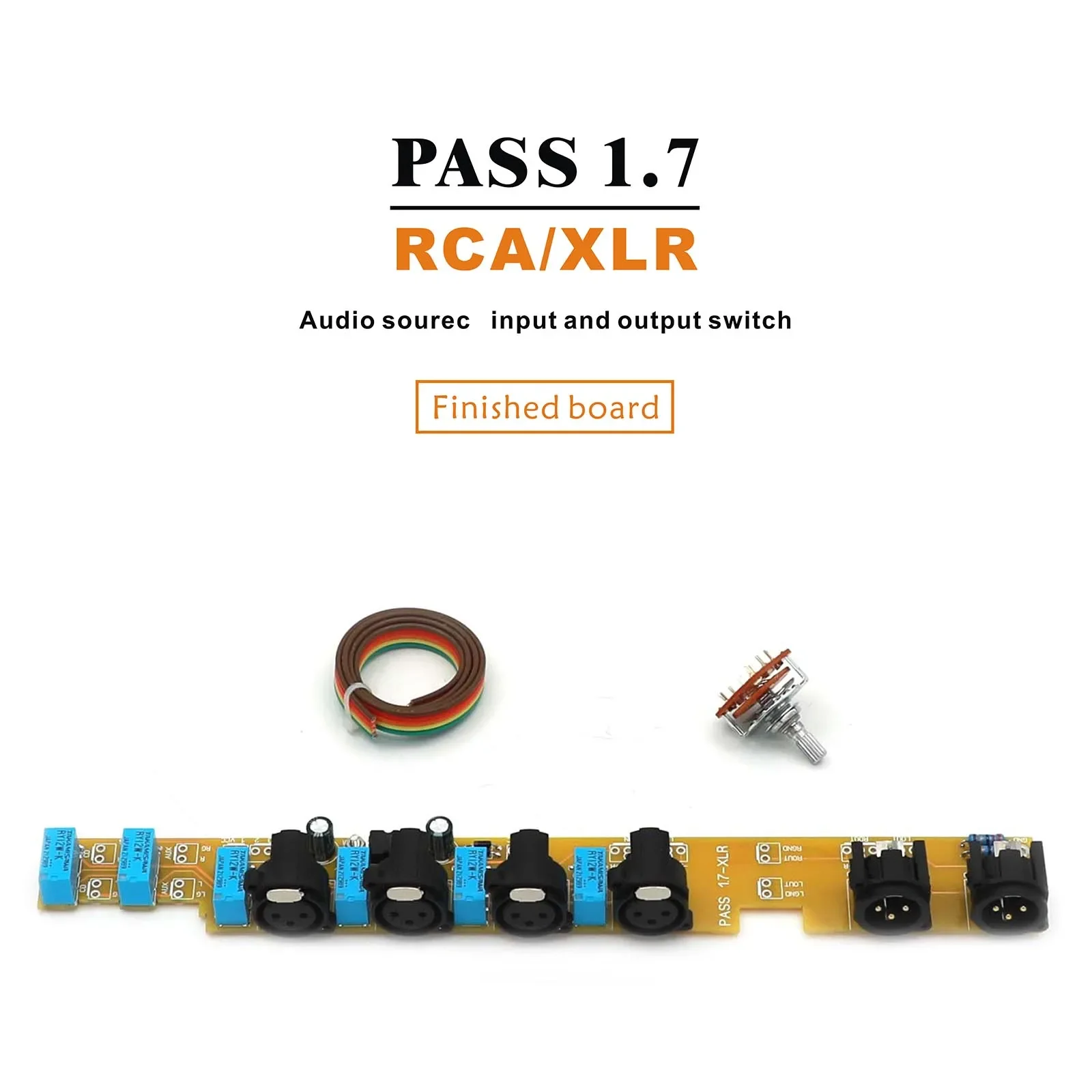 

GZLOZONE PASS 1.7 RCA/XLR Плата переключателя ввода и вывода аудио, 2-сторонний RCA/XLR IN + 1 способ RCA/XLR OUT DIY