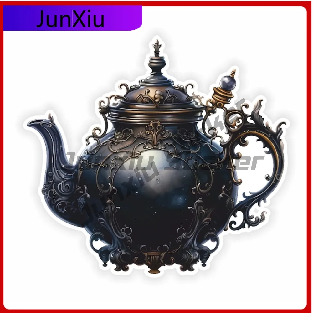 

Gothic Teapot Stickers Waterproof Vinyl Custom Vehicle Decals Decals Suv Outdoor Camping Stickers Car Decoration Accessories Pvc