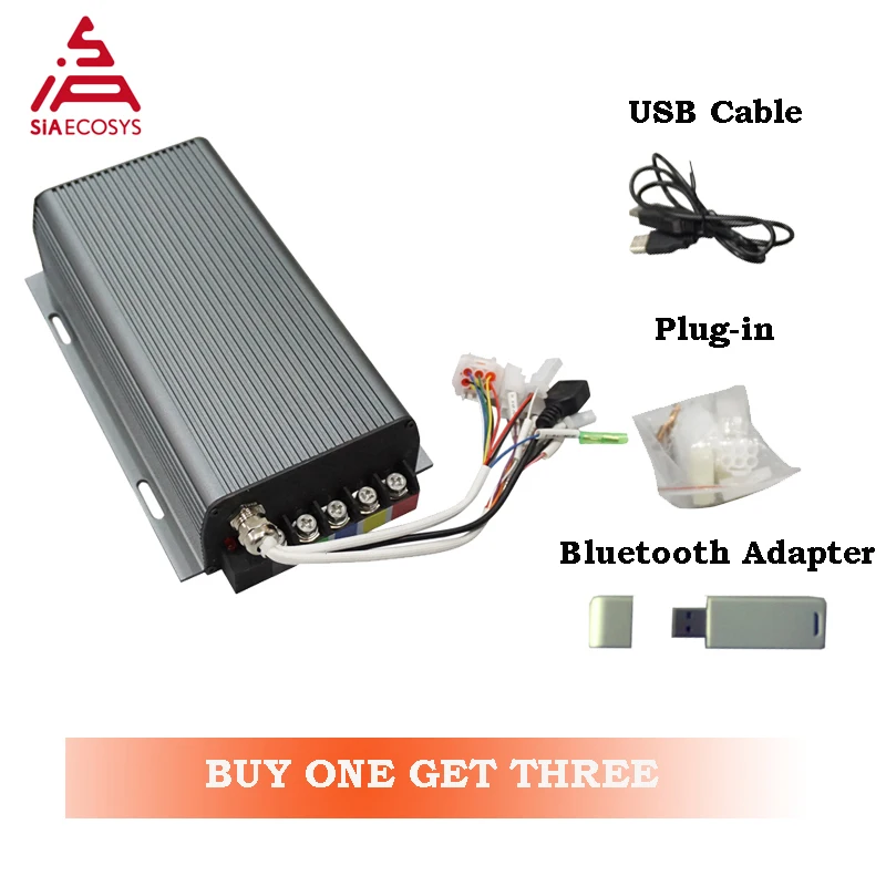 

Siaecosys MQ SVMC60150 Sabvoton Controller 150A 60V for 3000w Motor With Bluetooth Adapter