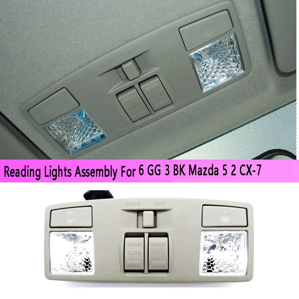 Stablize Reading Lights Assembly Front Interior Ceiling Lamp With Sunroof Switch For Mazda 6 GG Mazda 3 BK Mazda 5 2 CX-7