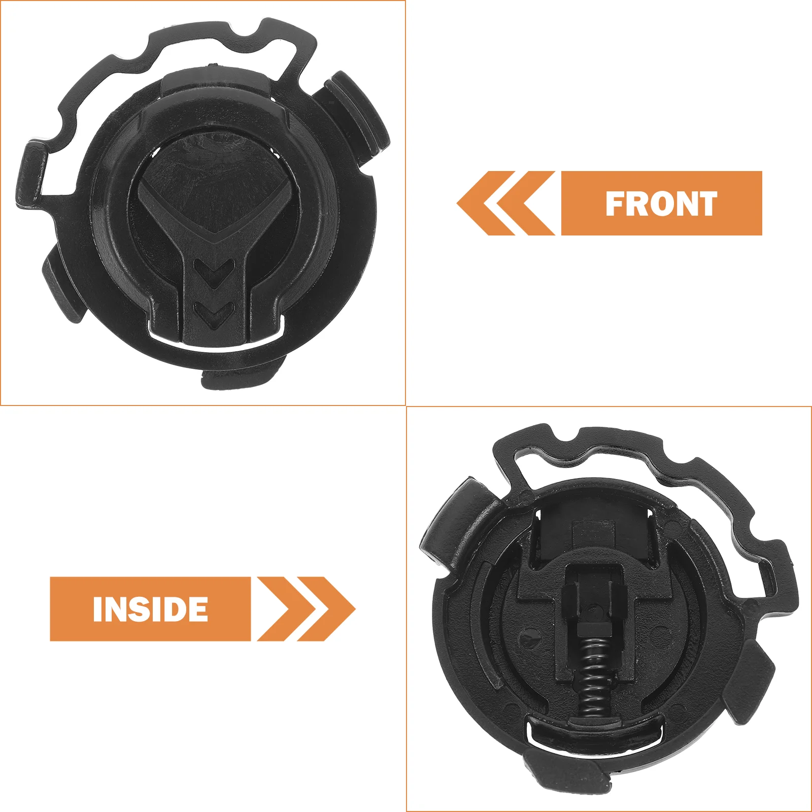 4 Pairs Hard Hat Accessories Visor Clip Shield Fastener Water Proof Buckle Replacement Black Lock Child