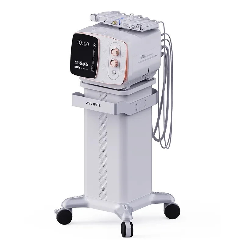 7 In 1 M8 Hydra Diamond Dermabrasion Machine Cryo Plasma Wrinkle Removal Anti-aging Skin Rejuvenation Facial Oxygen Spa Device