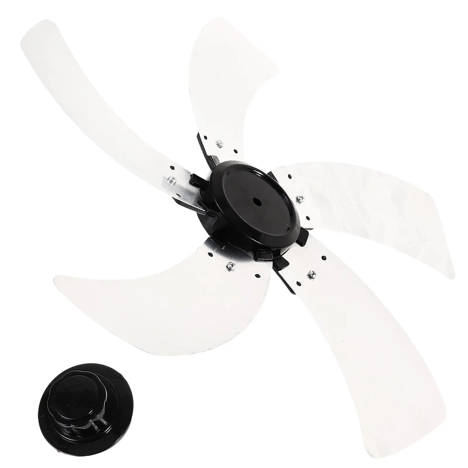 

Aluminum Alloy 5-Piece Fan Blades Replacement Parts for Indoor Standing Pedestal Table Floor Fans High Airflow Quiet Operation