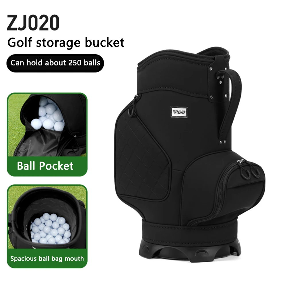 

PGM Golf Ball Storage Bucket Lightweight Can Hold 250 Balls Practice Range Serving Baskets Court Serving and Ball Frame