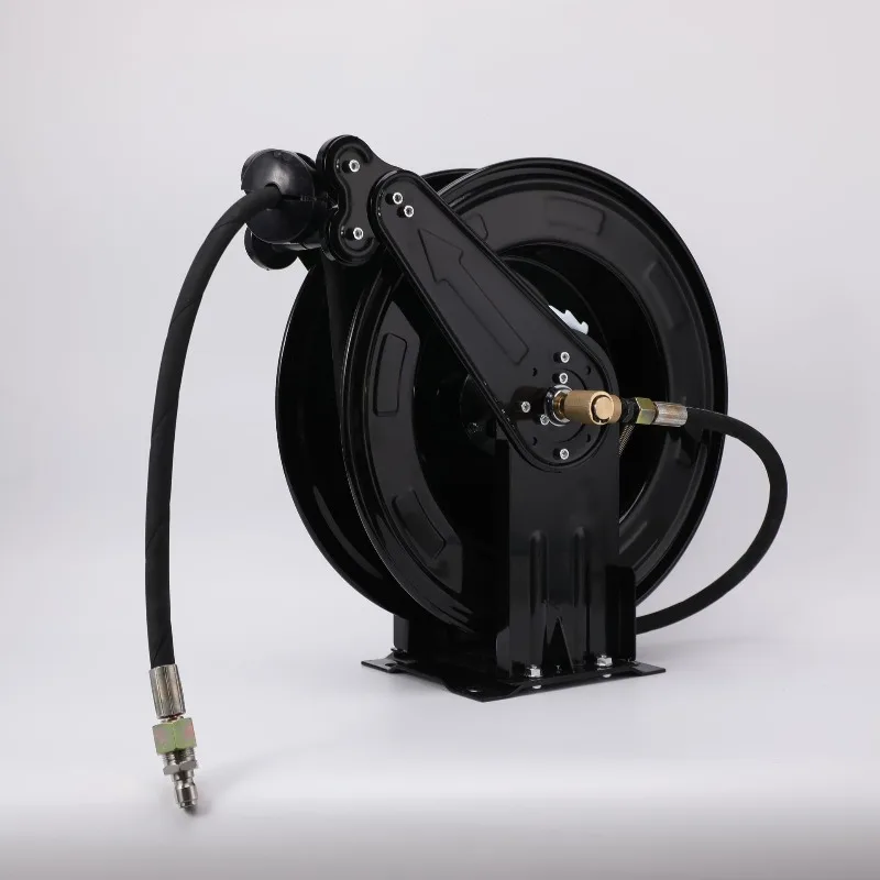 Industrial Auto Retractable Water Hose Reel Portable Wall Mounted Washer For Car Washing Pump Cleaning Equipment Accessory