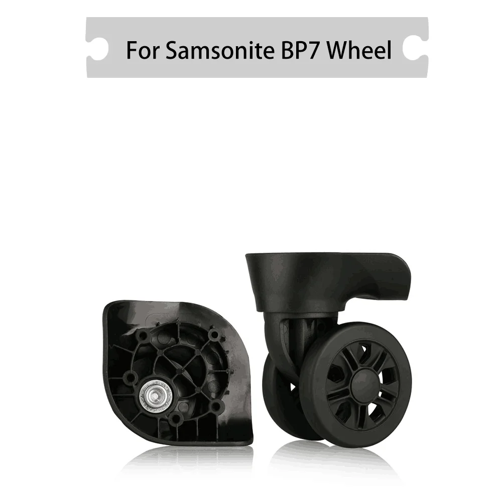 

For Samsonite BP7 Universal Wheel Black Replacement Suitcase Rotating Shock Absorbing Silent Smooth Wheel Accessories Wheels