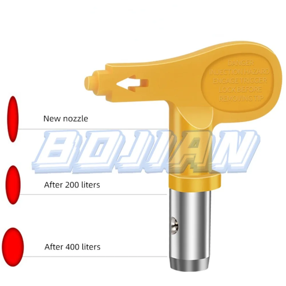 Pulverizador de pintura sin aire, masilla de látex, boquilla amarilla para pistola de pulverización y pulverizador de pintura, 517