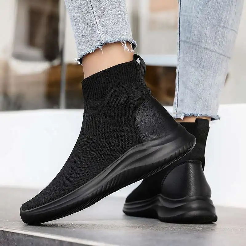 

MWY Fashion Sneakers Socks For Women Lightweight Comfortable Casual Sneaker Outdoor Black Walking Shoes Zapatillas De Mujer