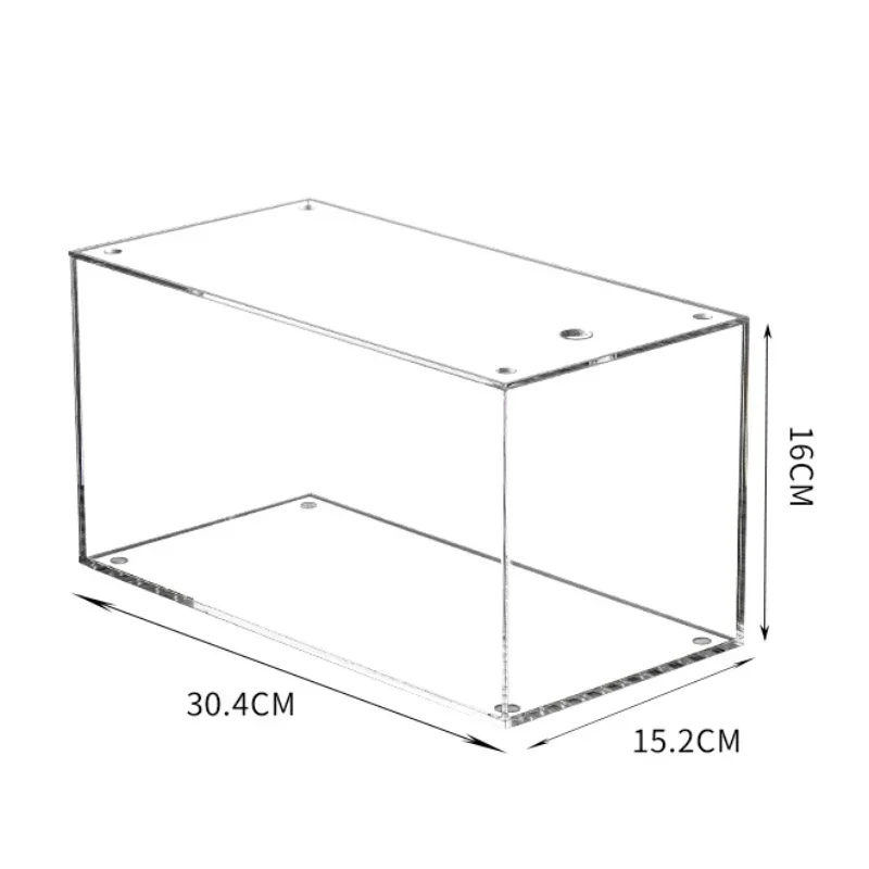 Spacious Transparent Acrylic Storage Box for Home, Plastic DVD CD Organizers with Dustproof Music Album Bin, Large Disc Holder