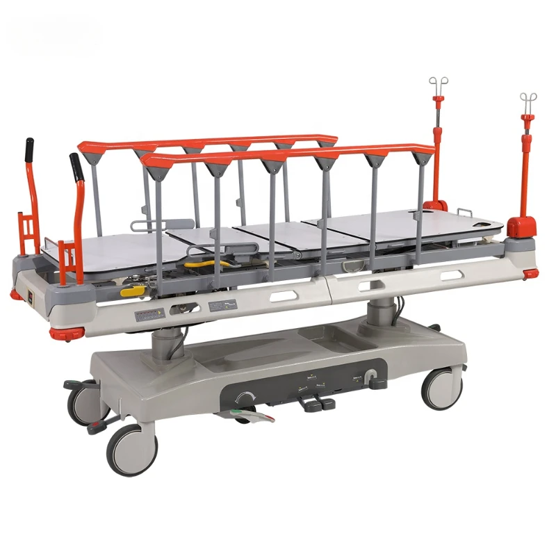 

Electric transport vehicle stretcher