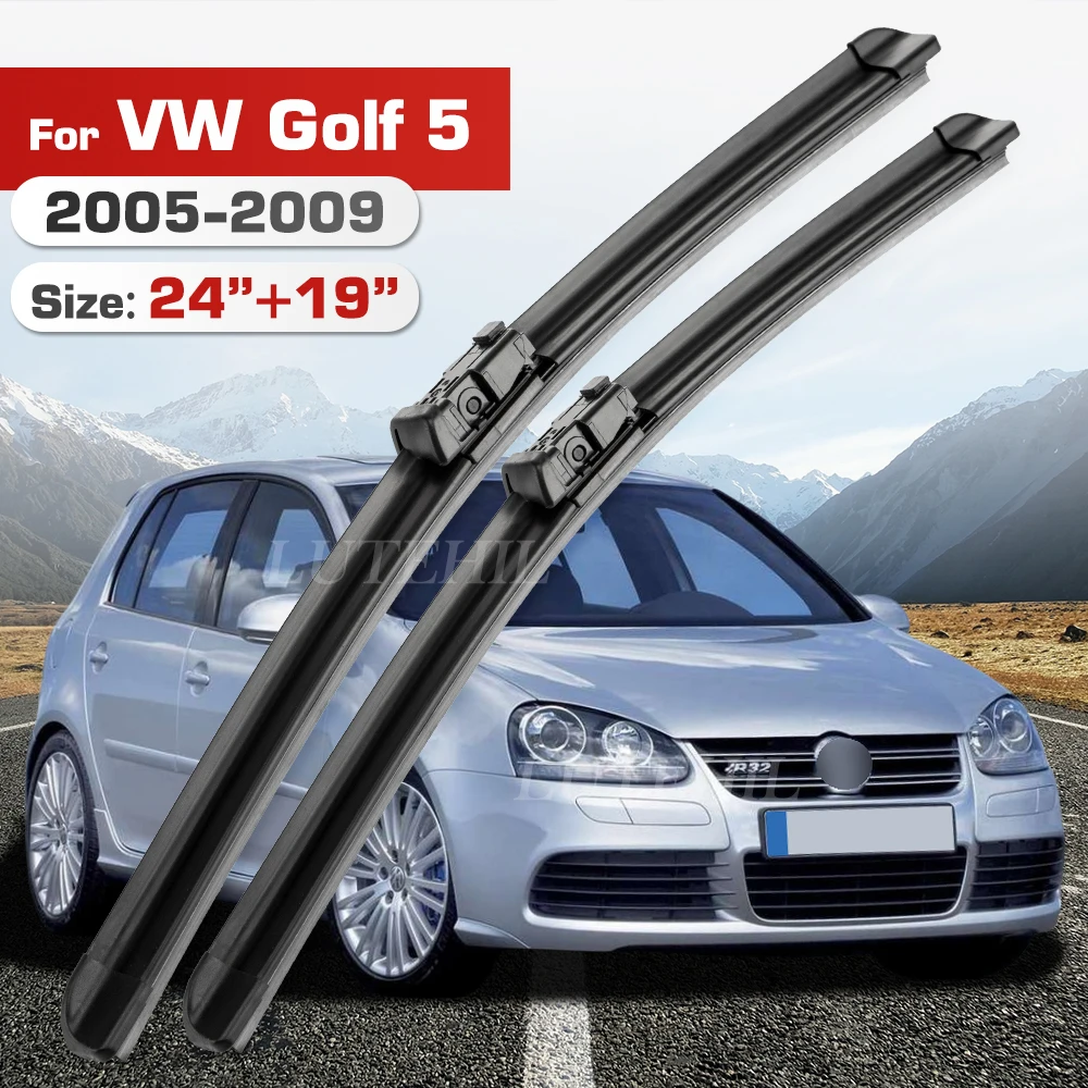 

Стеклоочиститель для VW Golf 5 2005-2009 2006 2007 2008 передние щетки лобового стекла щетка 24 "+ 19"